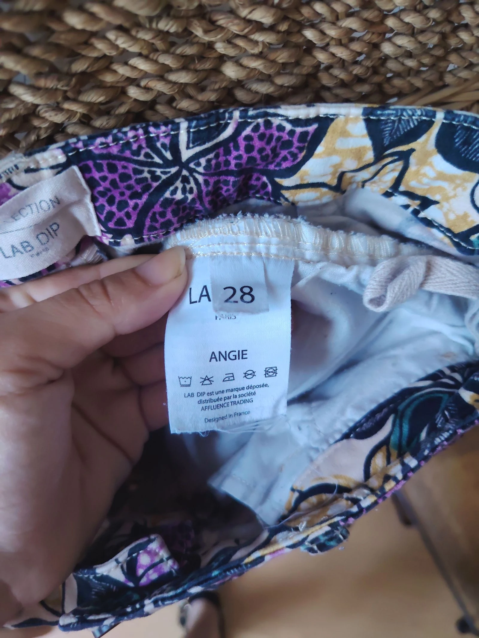 Multicolored floral jeans size 38 Lab Dip – photo 8
